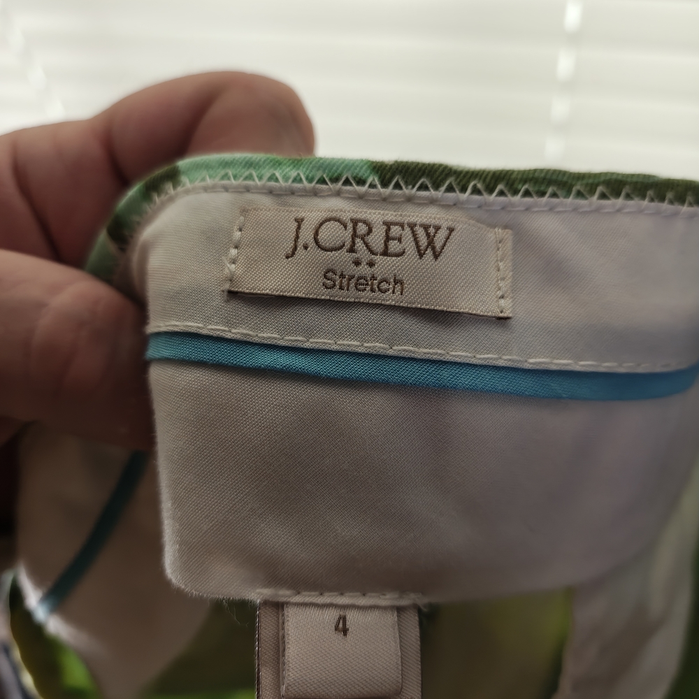 J. Crew Green and Yellow Floral Women's Shorts - Picture 3 of 4